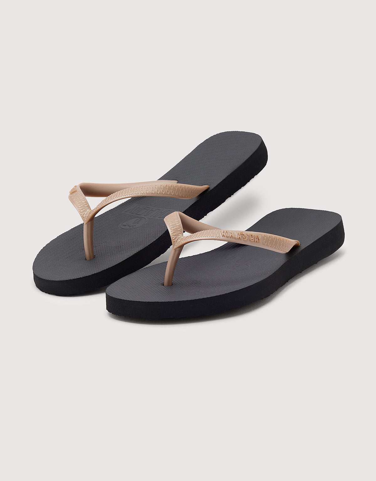 Chancla Dedo Negro y Oro - Mundaka