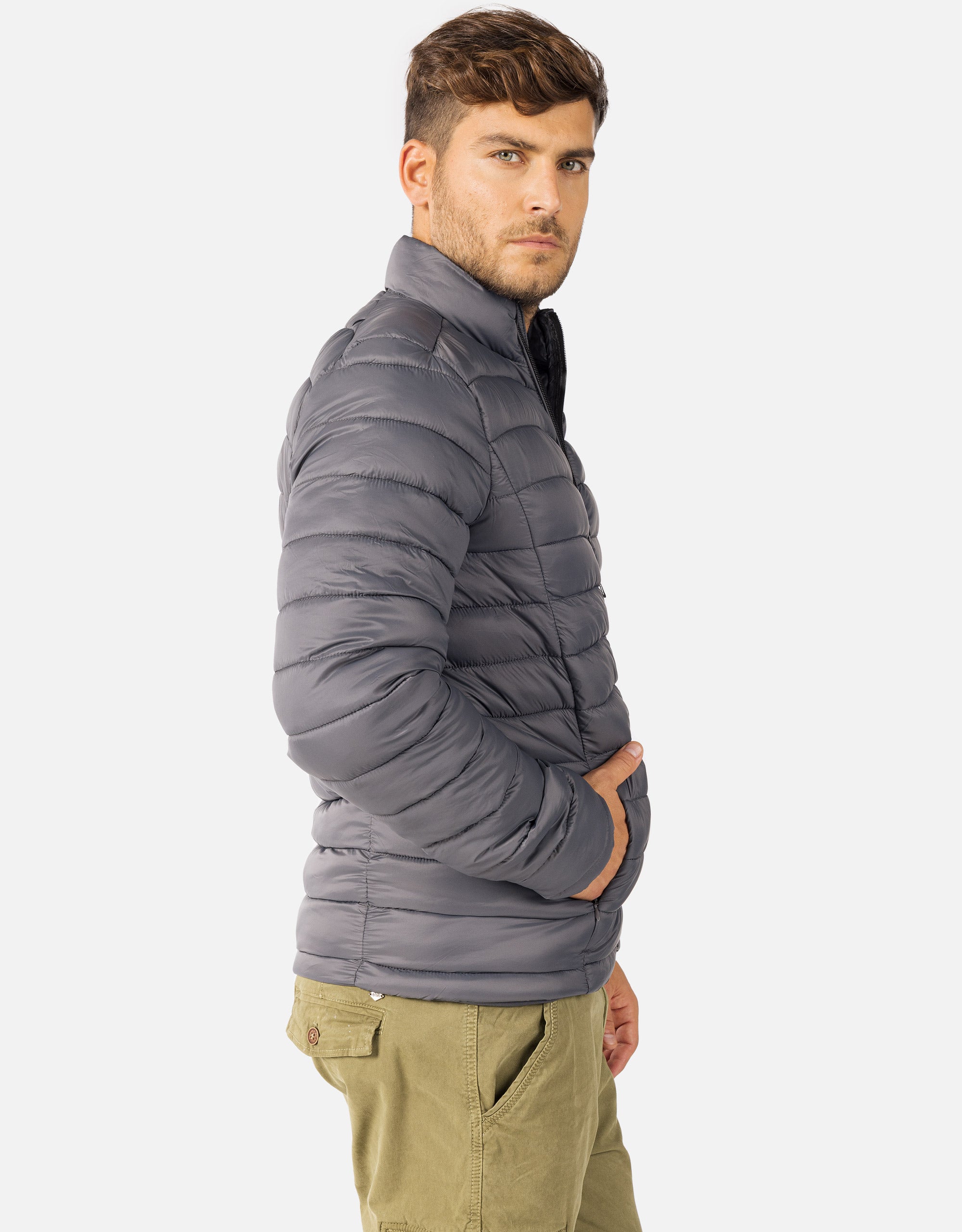 Chaqueta Acolchada Gris - Vesubio 3