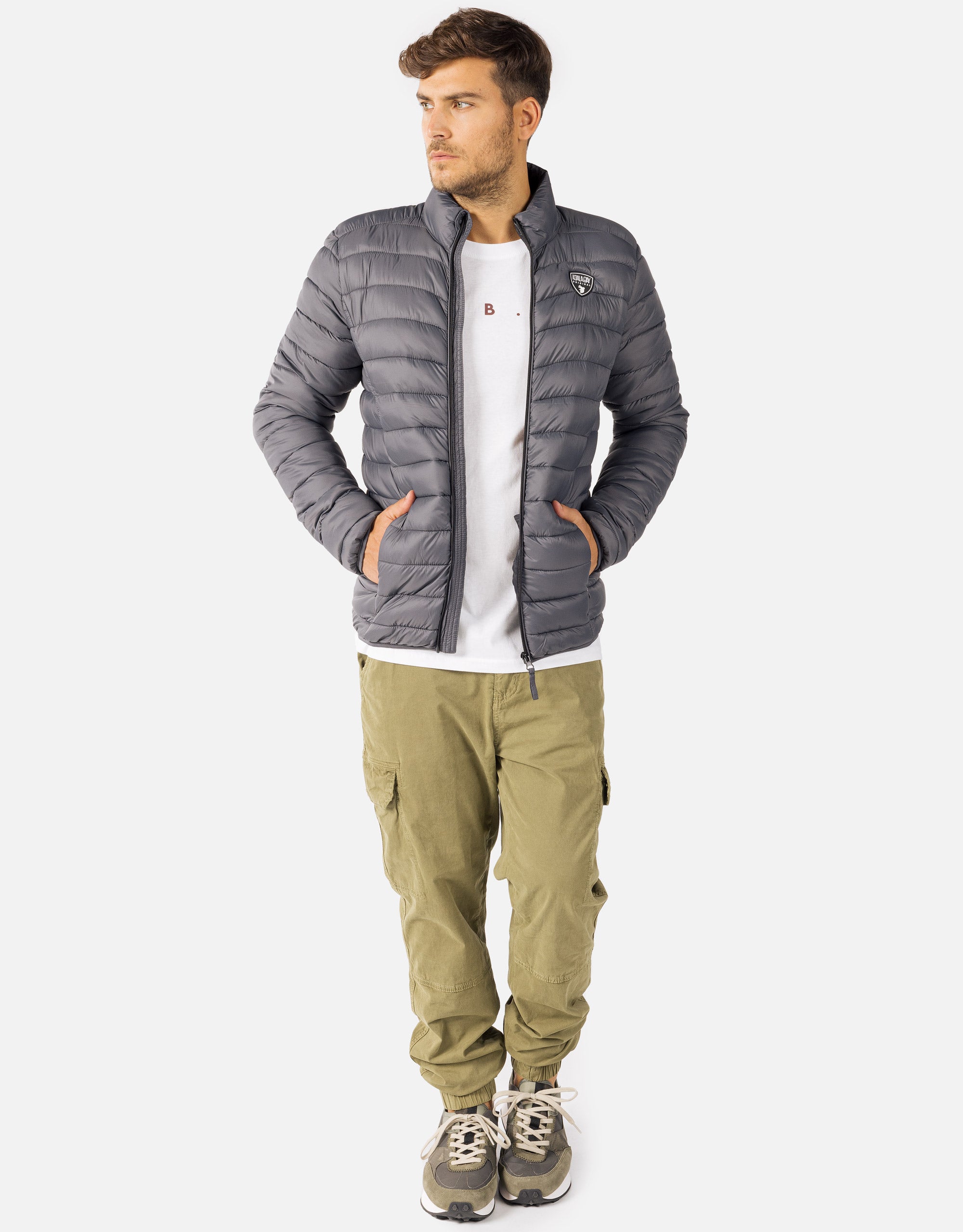 Chaqueta Acolchada Gris - Vesubio 6