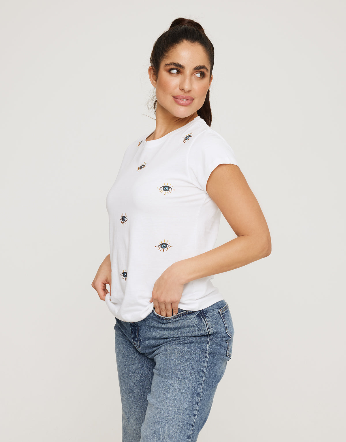 Camiseta Manga Corta Blanco - Olhos 3
