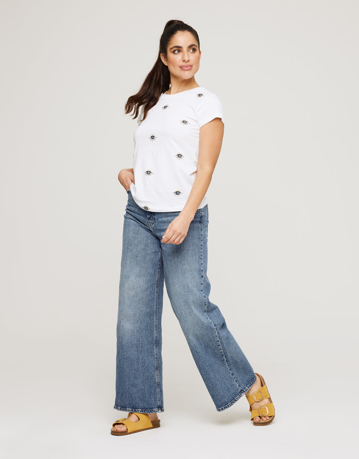 Camiseta Manga Corta Blanco - Olhos 6