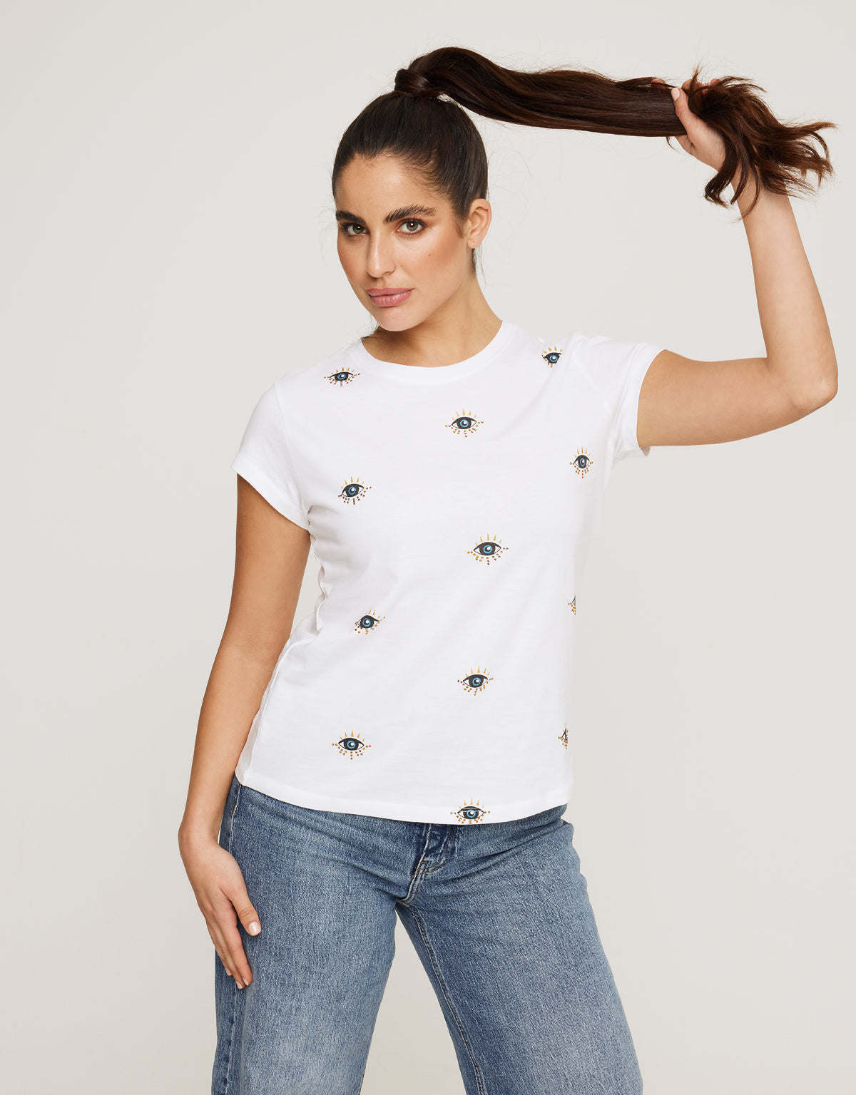 Camiseta Manga Corta Blanco - Olhos