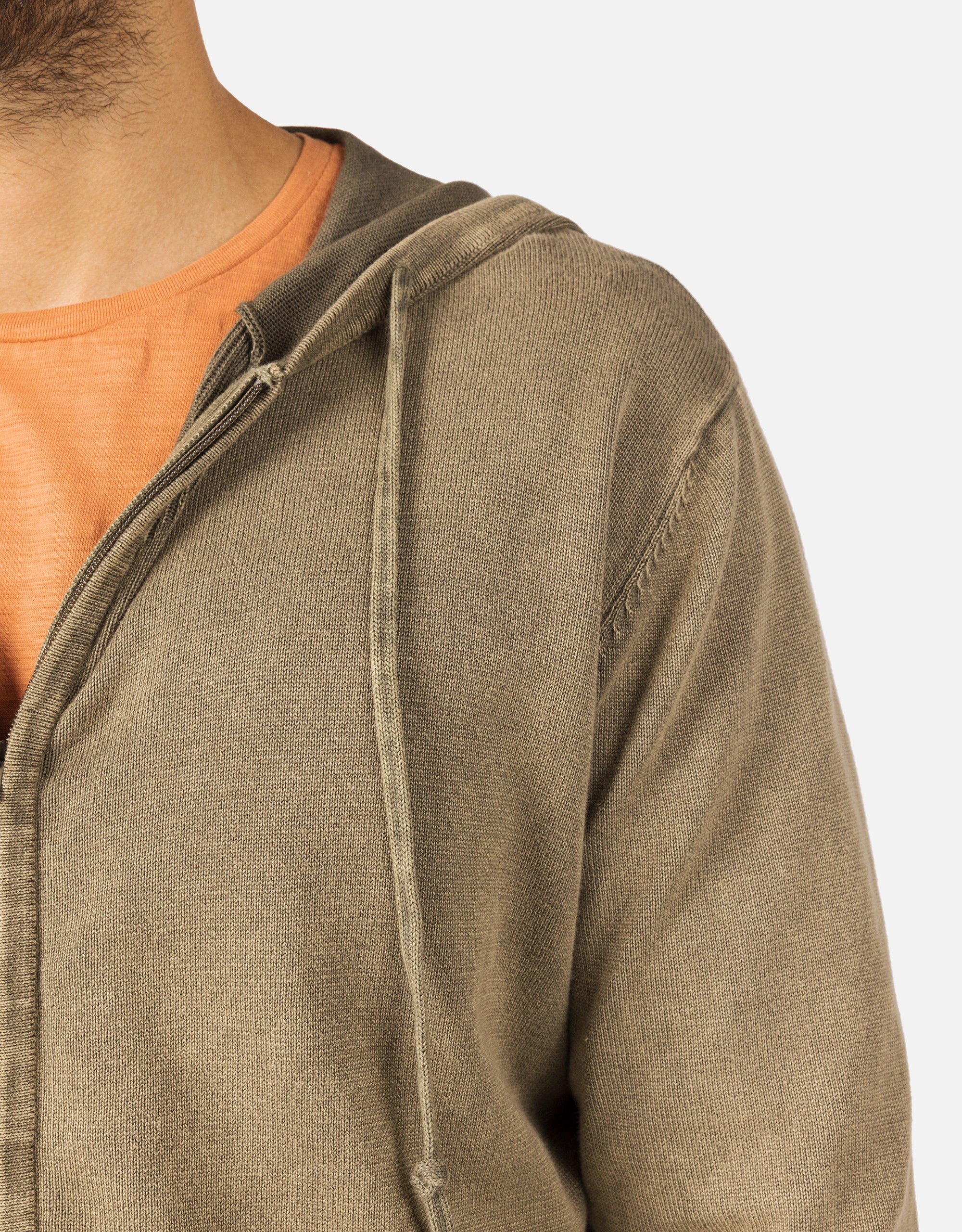 Sudadera con Capucha Algodón Caqui - Rhys 4