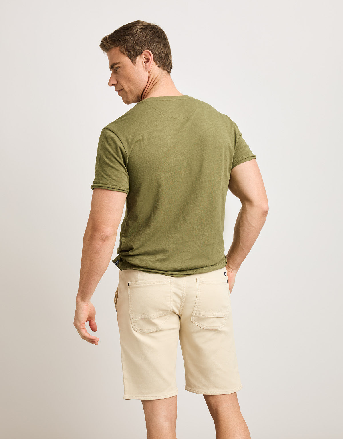Camiseta Manga Corta Caqui - Barny 3