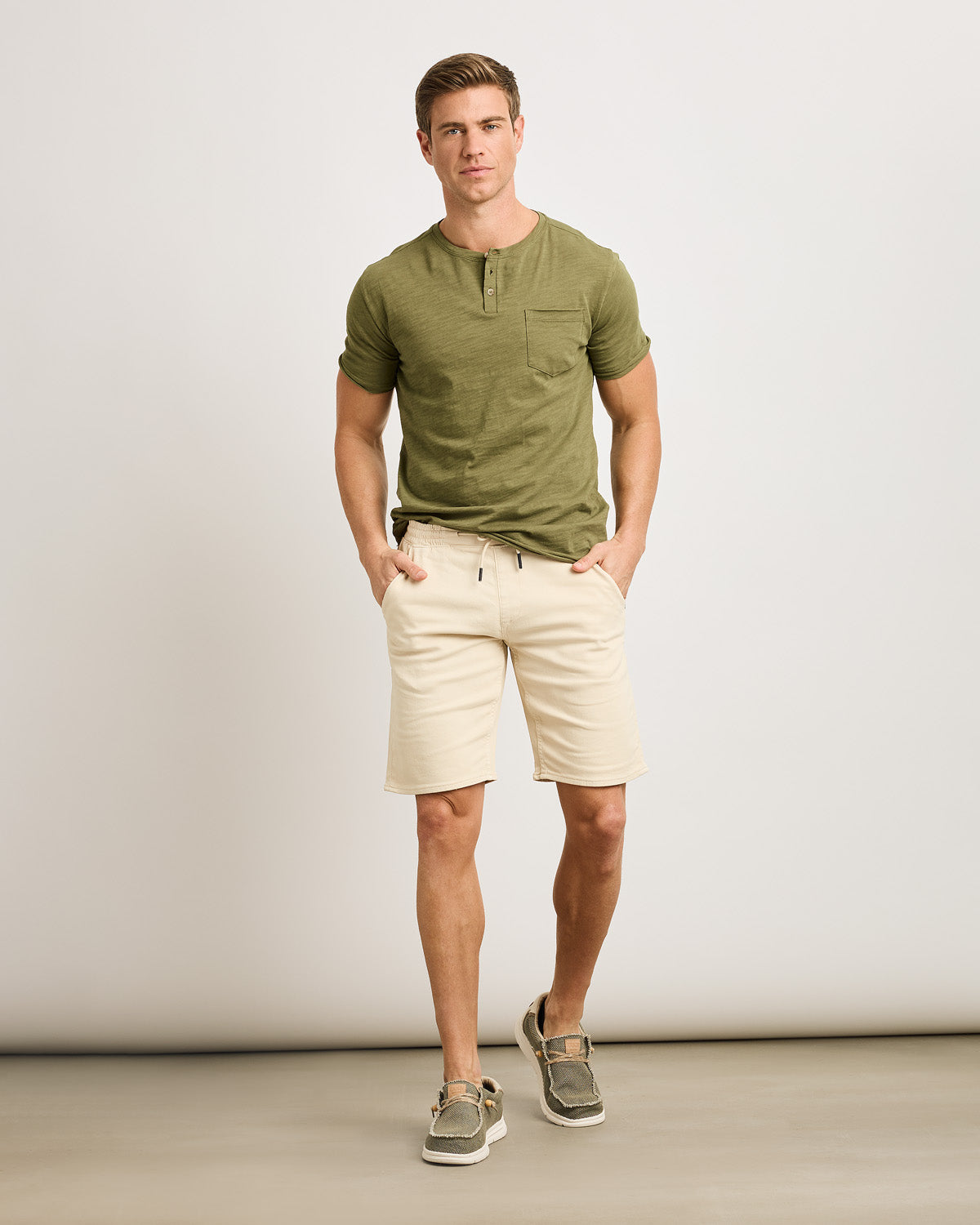 Camiseta Manga Corta Caqui - Barny 6