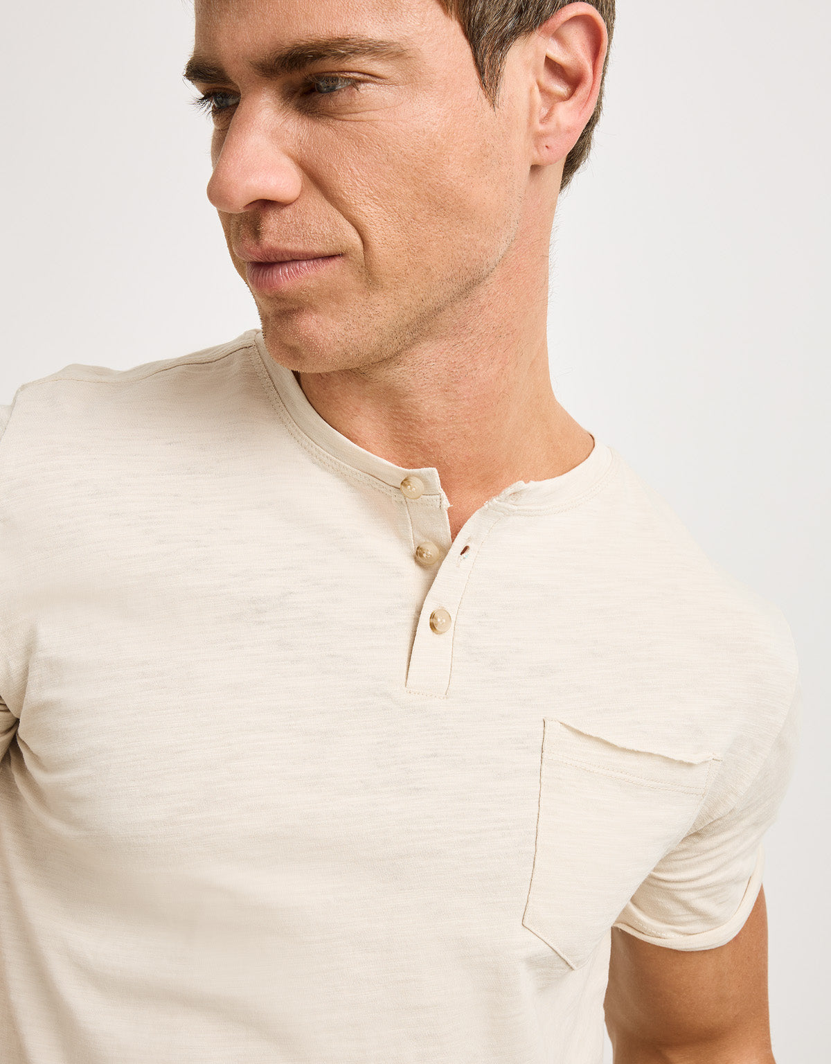 Camiseta Manga Corta Off White - Barny 5