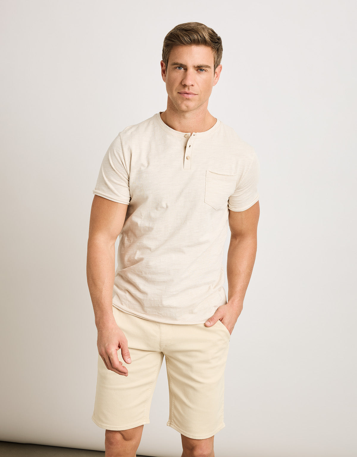 Camiseta Manga Corta Off White - Barny