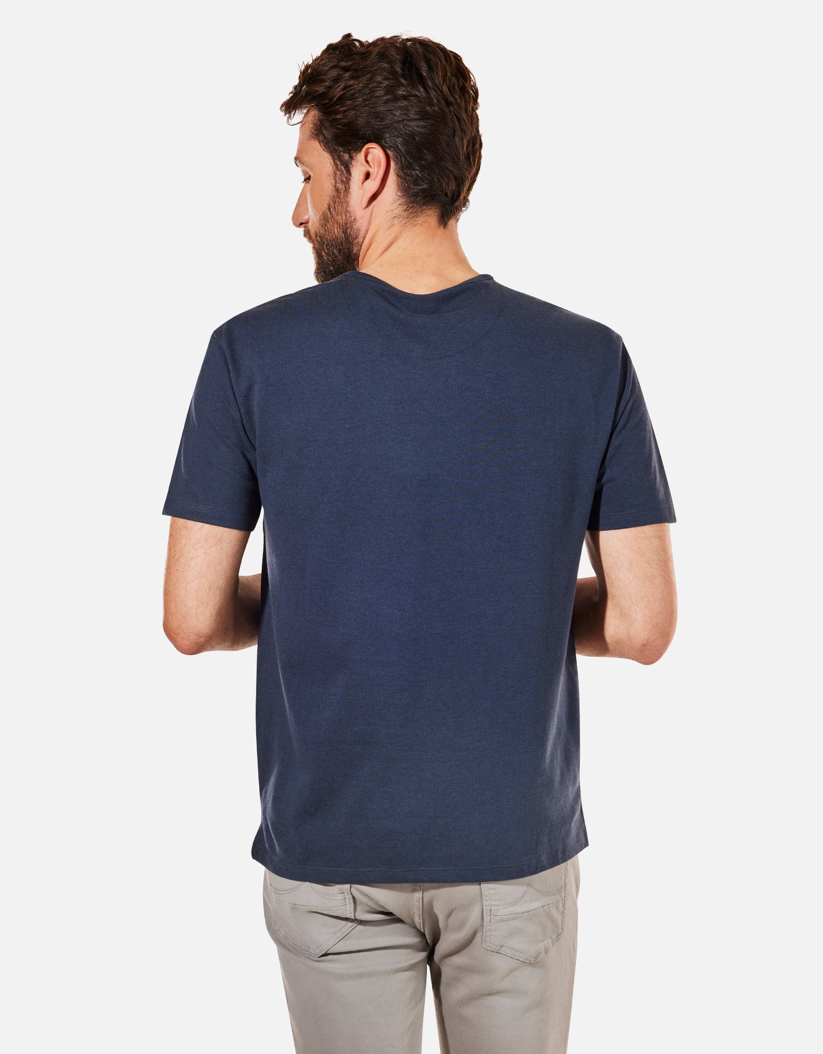 Camiseta Manga Corta Azul Marino - Vada 2