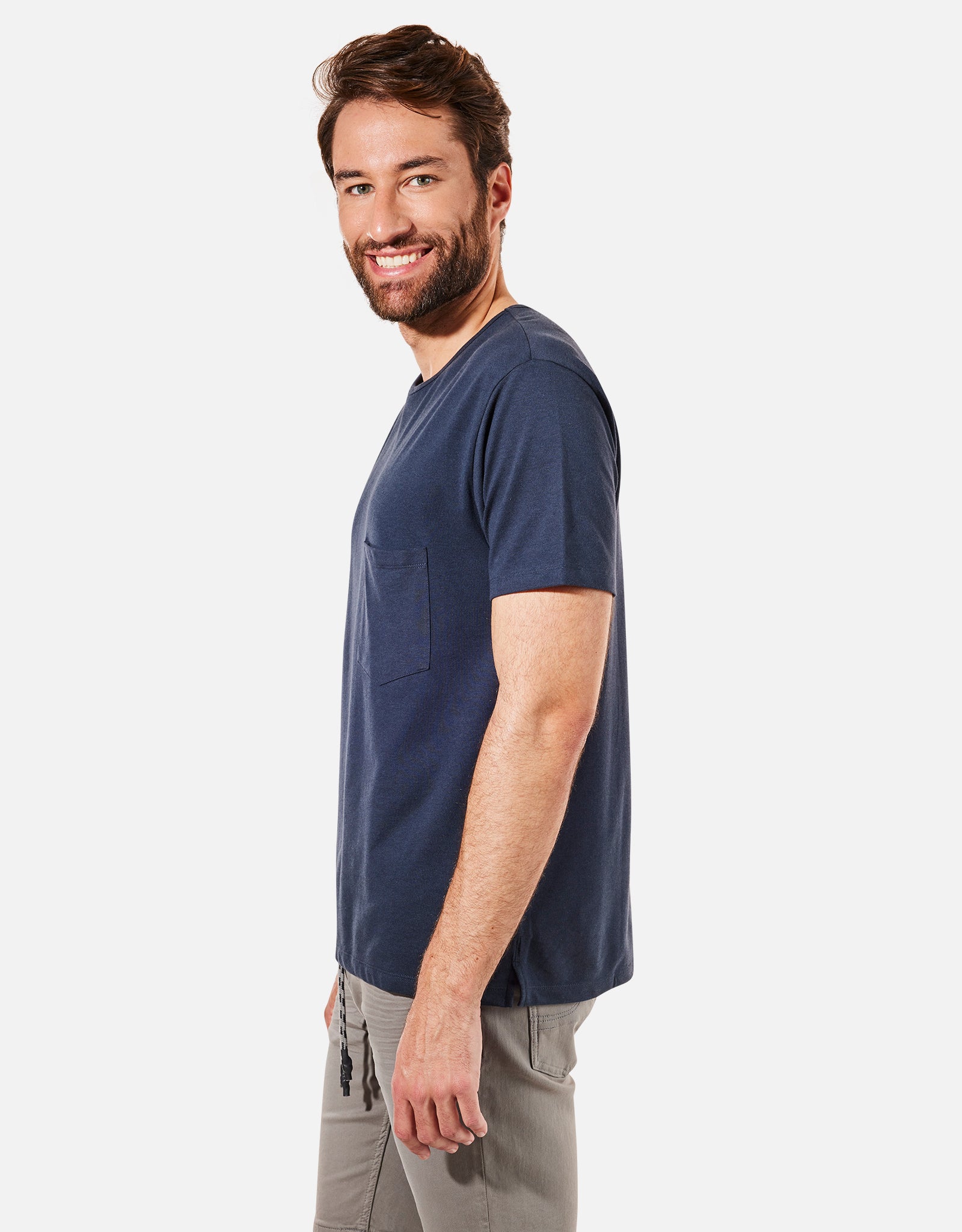 Camiseta Manga Corta Azul Marino - Vada 3