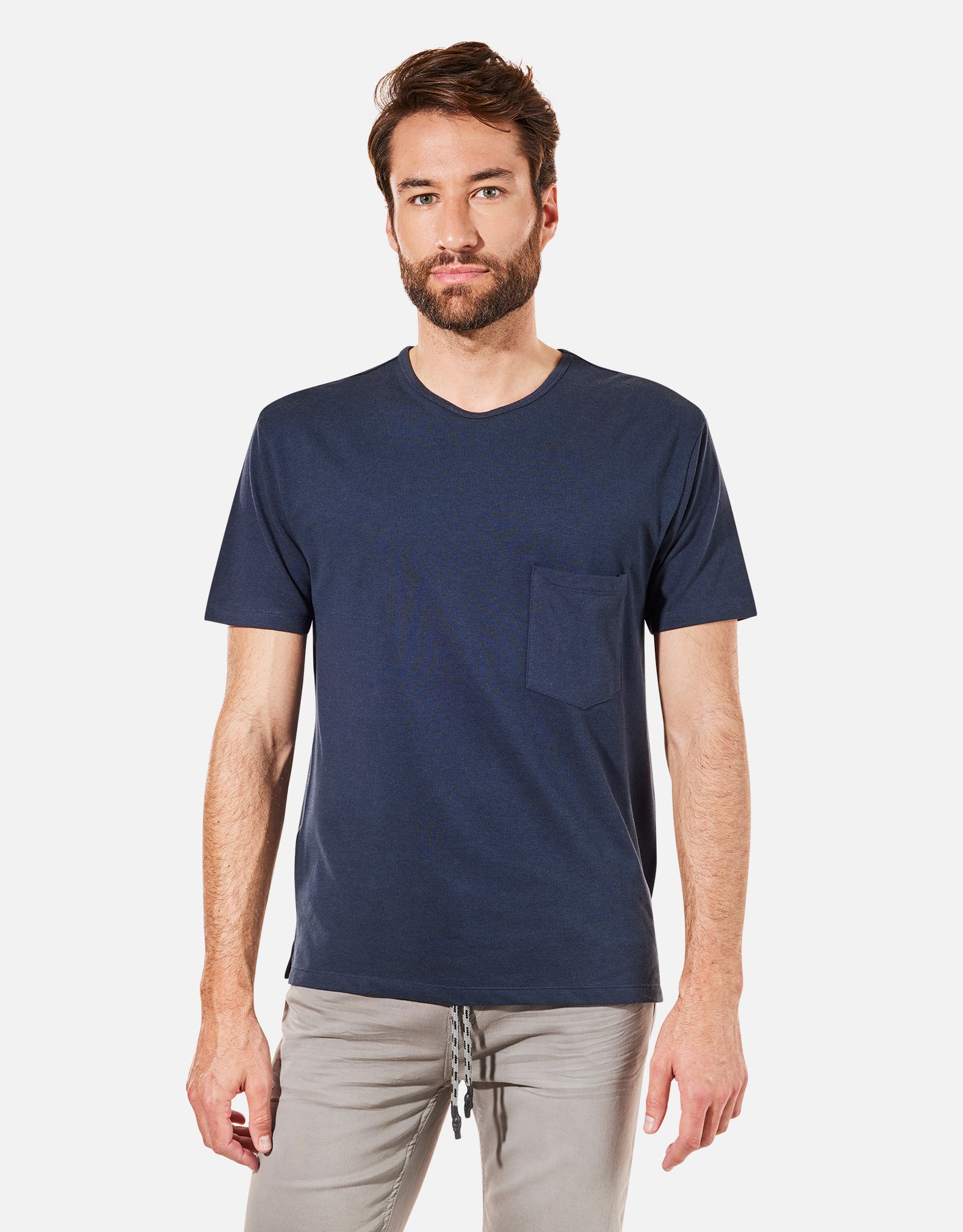 Camiseta Manga Corta Azul Marino - Vada