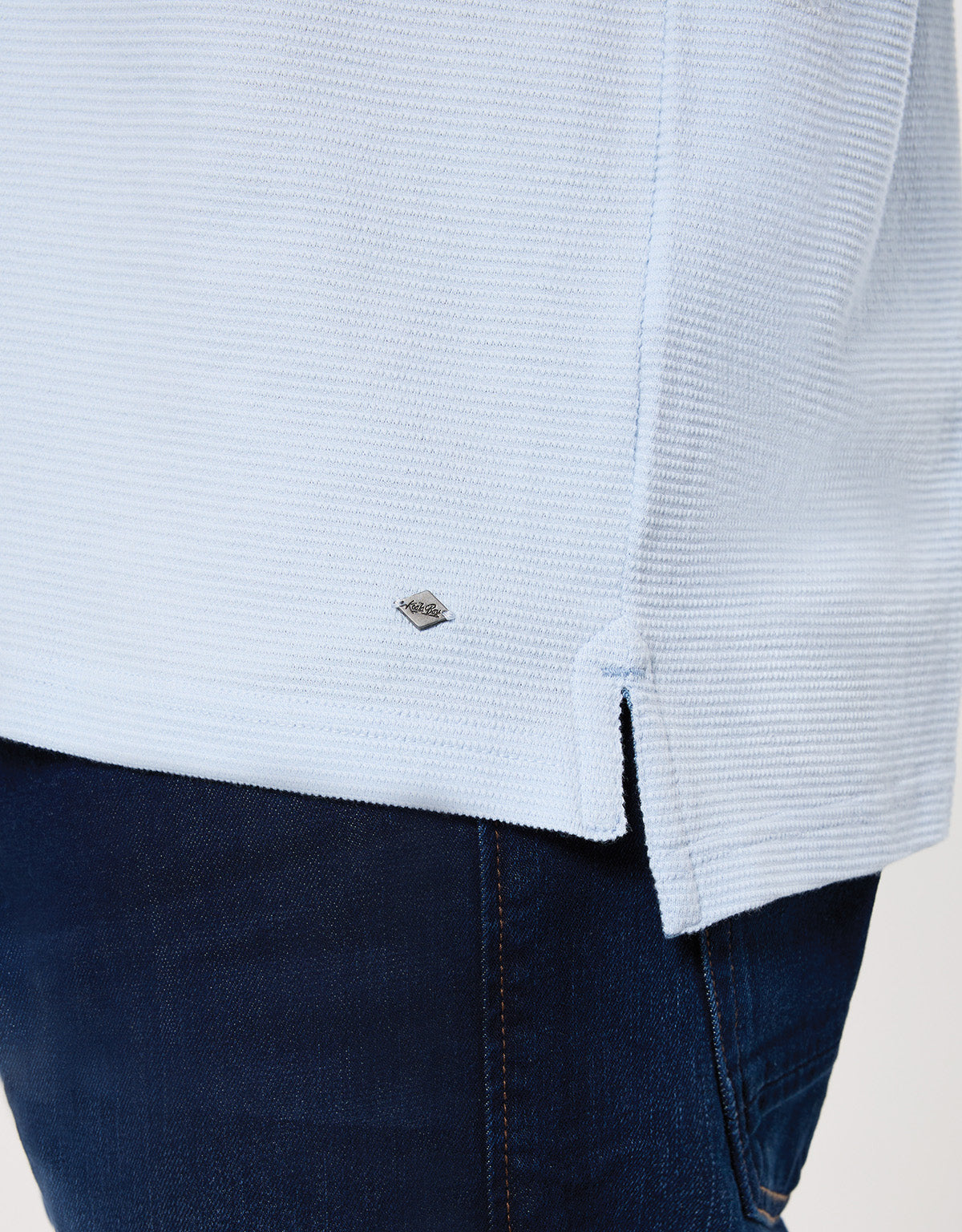 Polo Manga Corta Algodón Azul - Tome 3