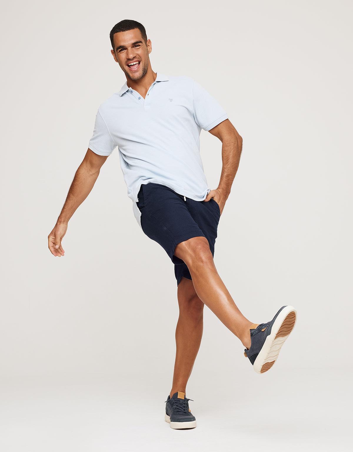 Bermuda Algodón Azul Marino - Nafio