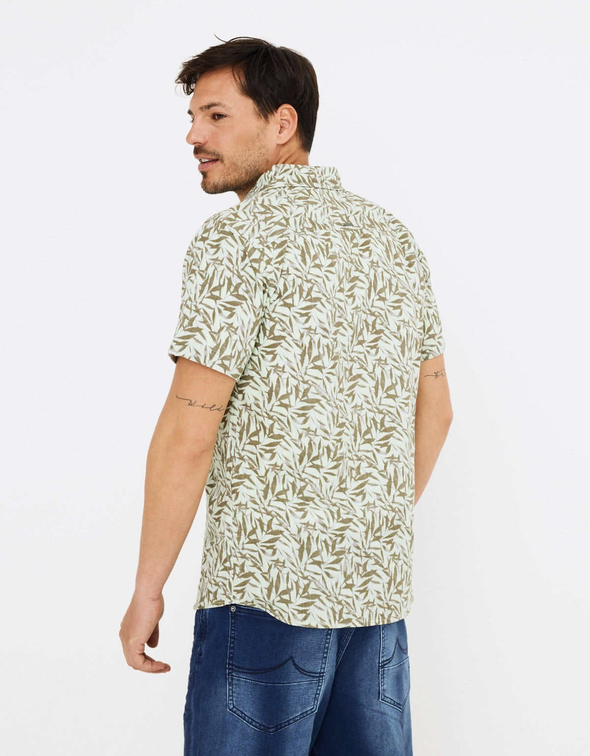 Camisa manga corta caqui 2