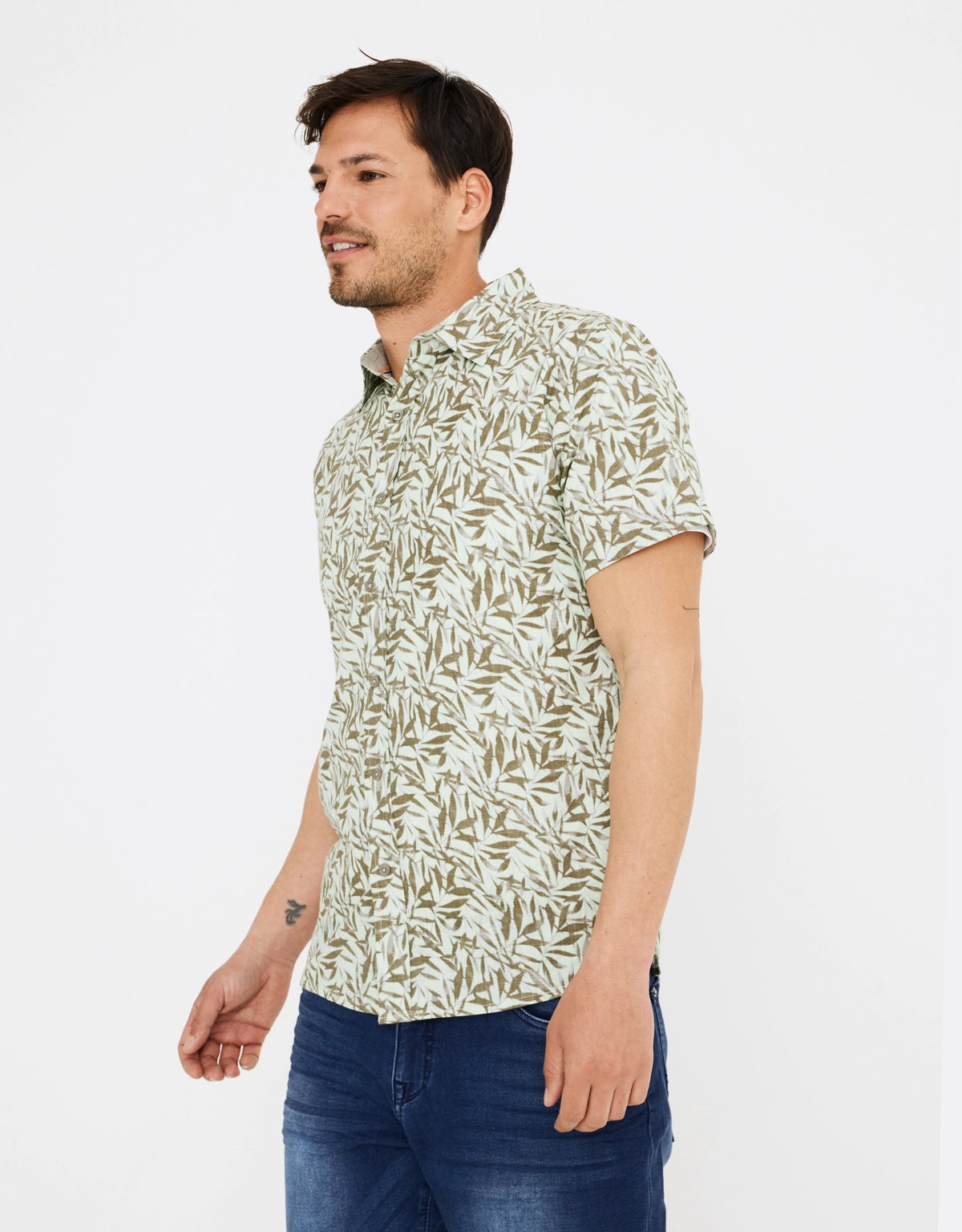 Camisa manga corta caqui 3