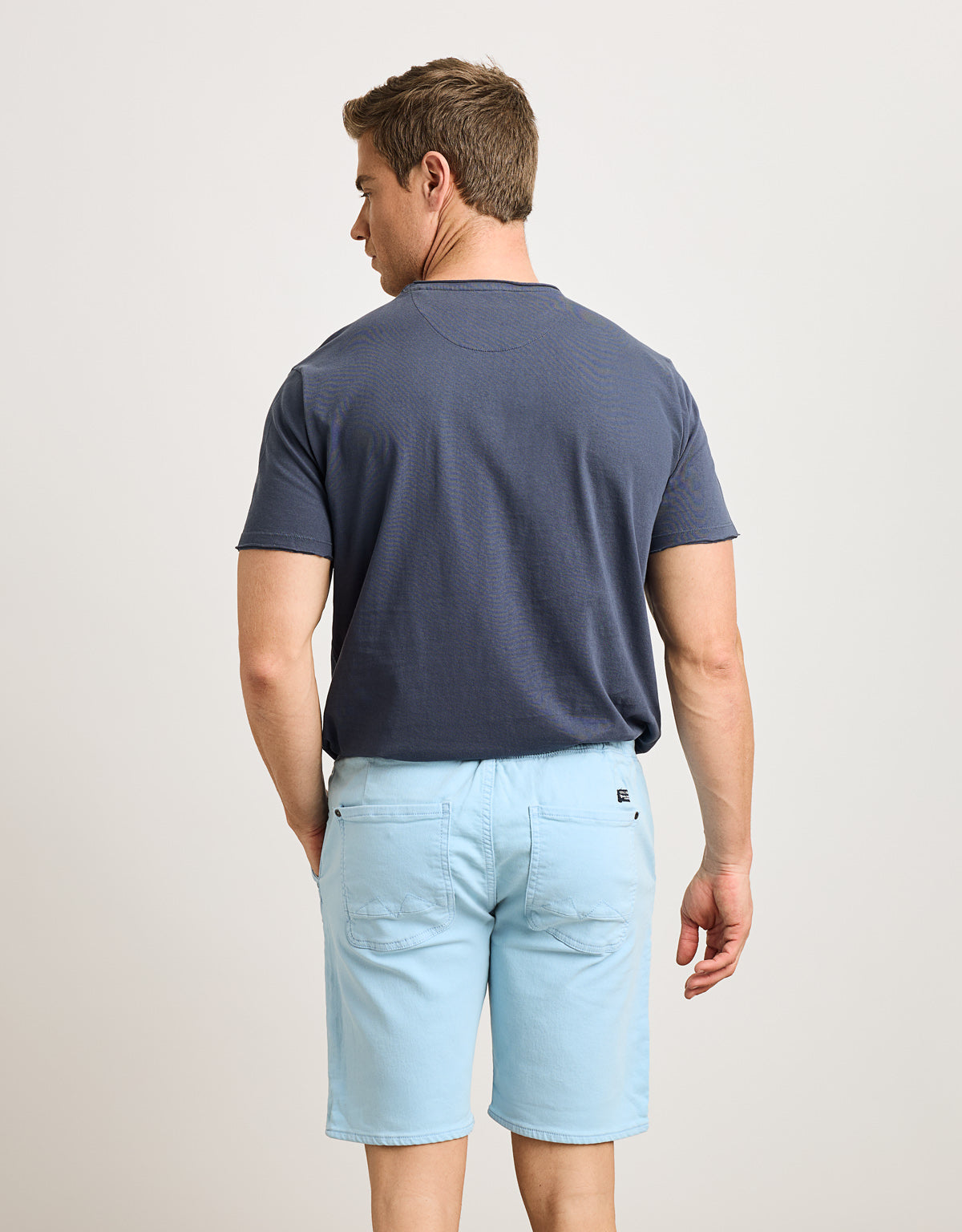 Marineblaues T-Shirt mit kurzen Ärmeln - Astre