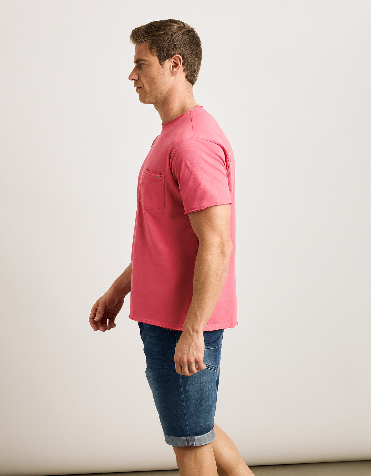 Kurzärmeliges Korallen-T-Shirt - Astre