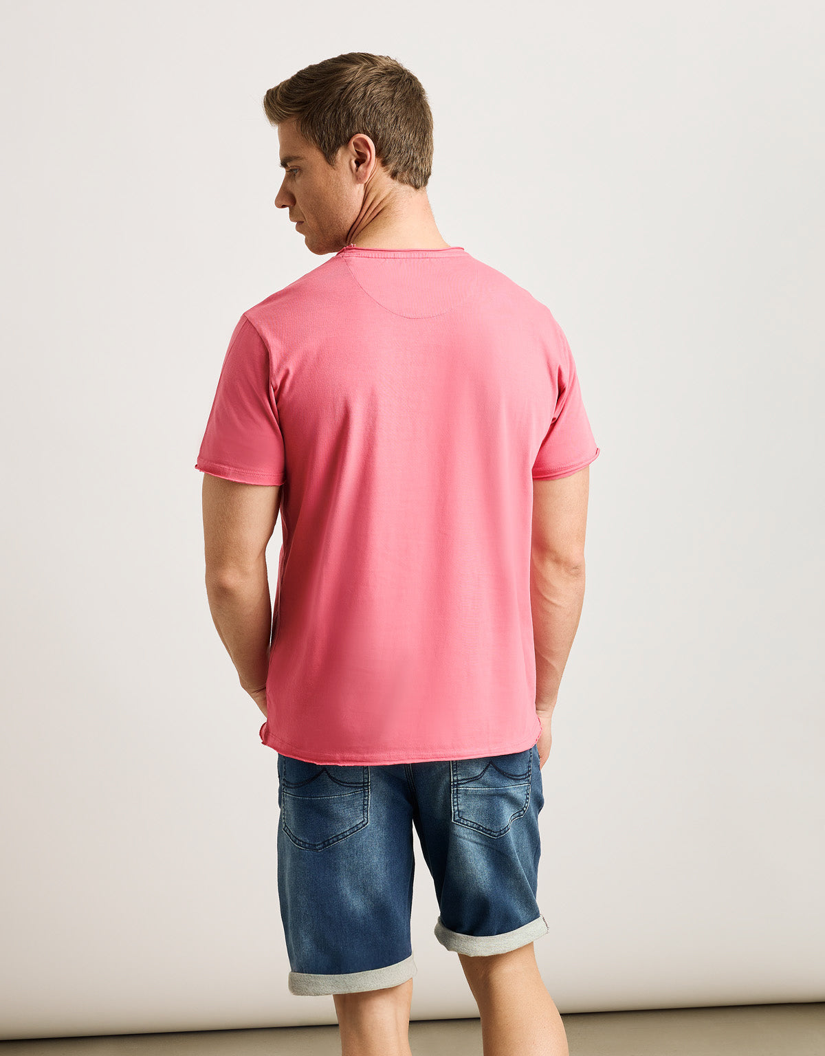 Kurzärmeliges Korallen-T-Shirt - Astre