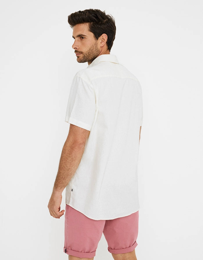 Kurzärmeliges Leinenhemd - Norfolk