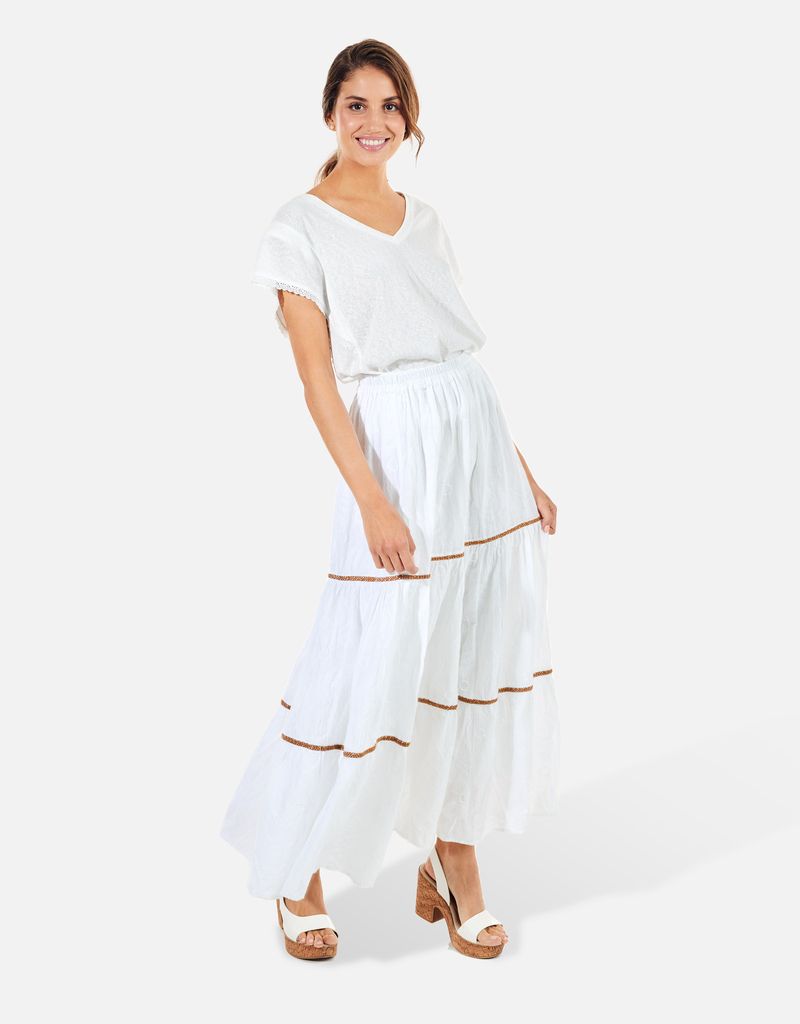 Falda Larga Algodón - Wave