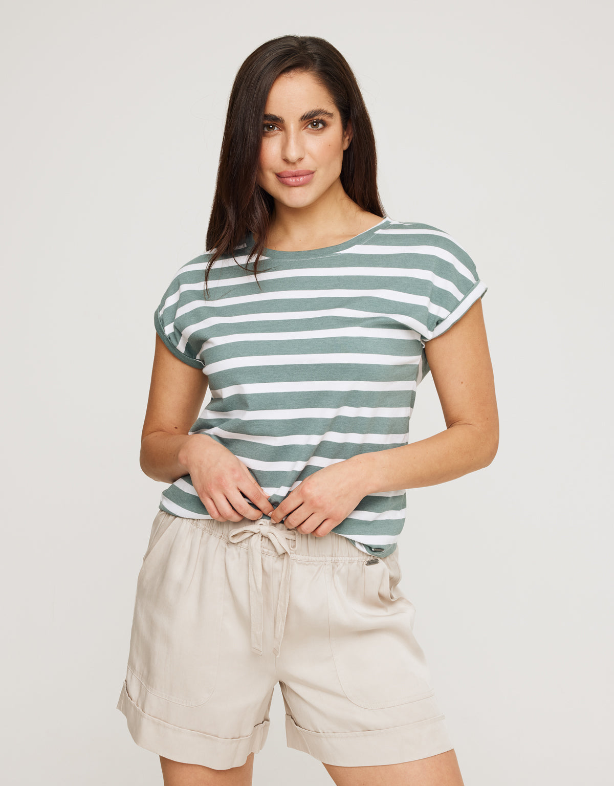 Camiseta Manga Corta de Rayas - Madonna