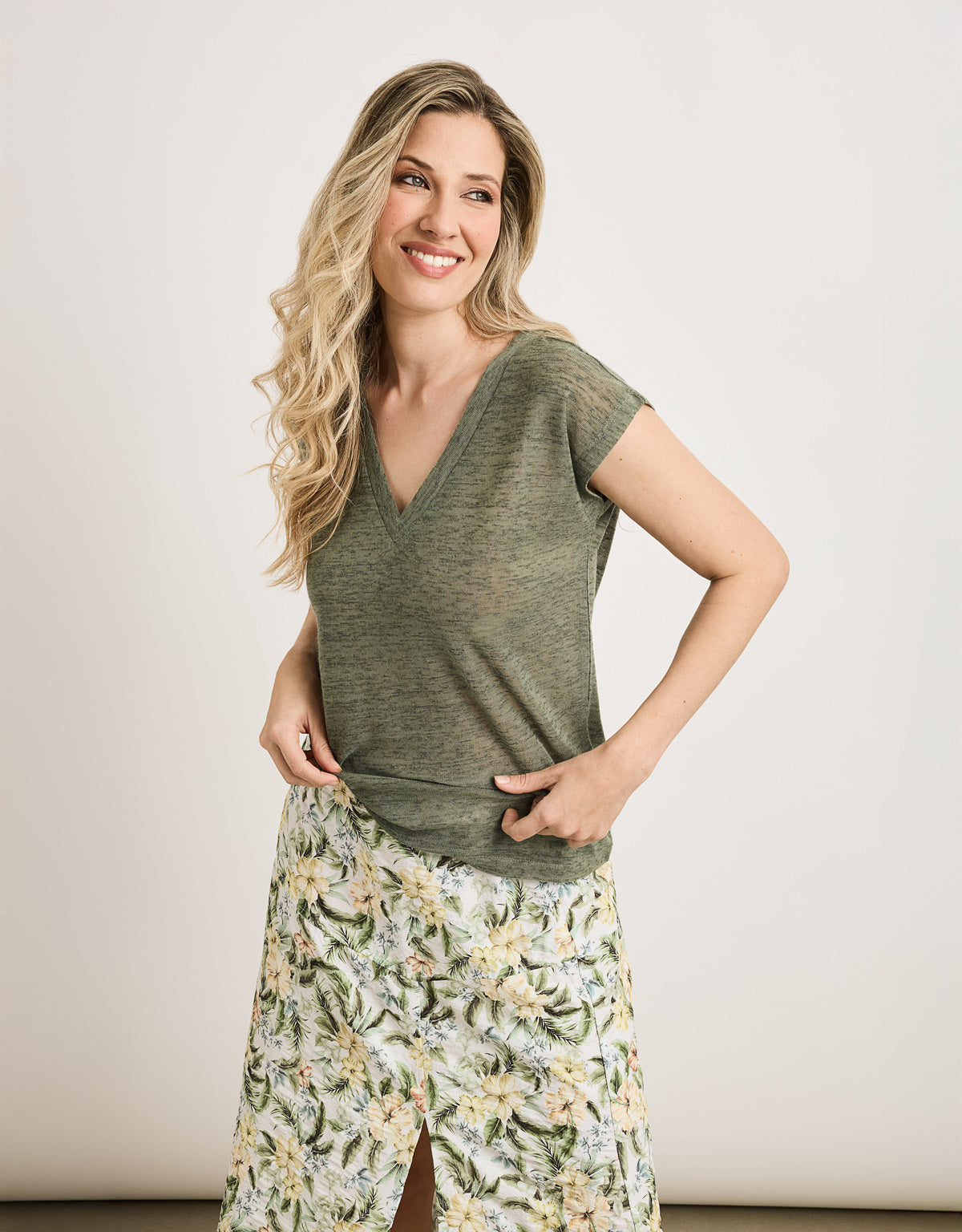 Camiseta Manga Corta Caqui - Tumi