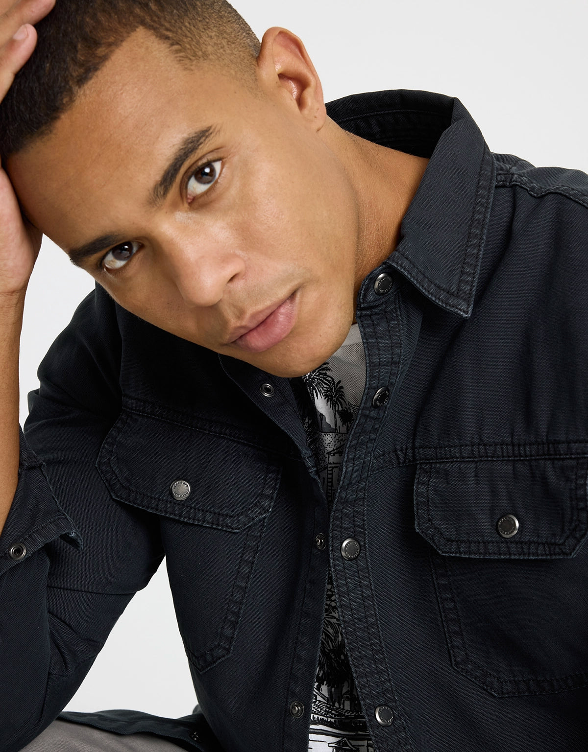 Camisa Manga Larga Negro - Balthasar