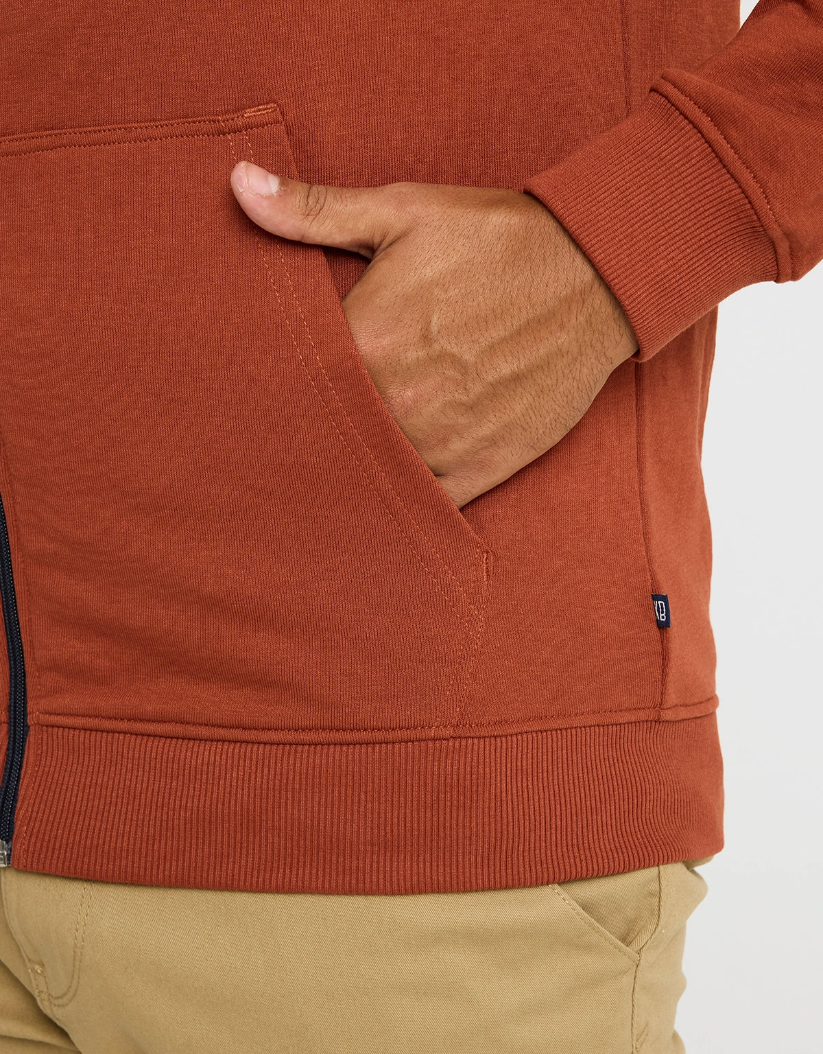 Sudadera con Capucha Teja - Bean