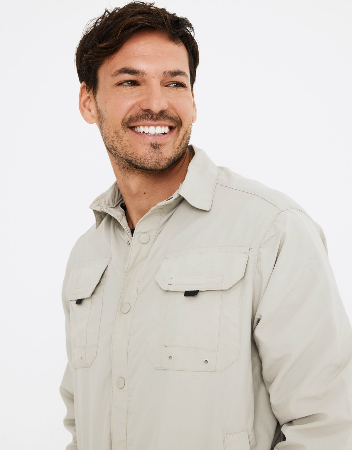 Sobrecamisa bolsillos gris 4