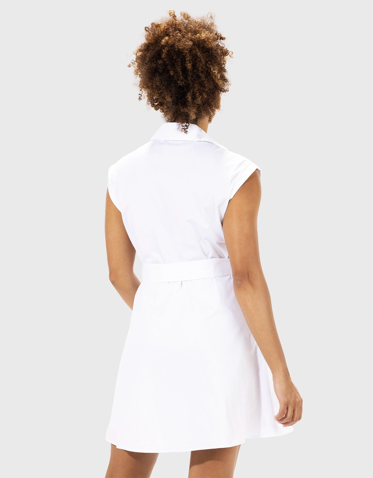 Vestido Corto Sin Mangas Blanco - Nanta