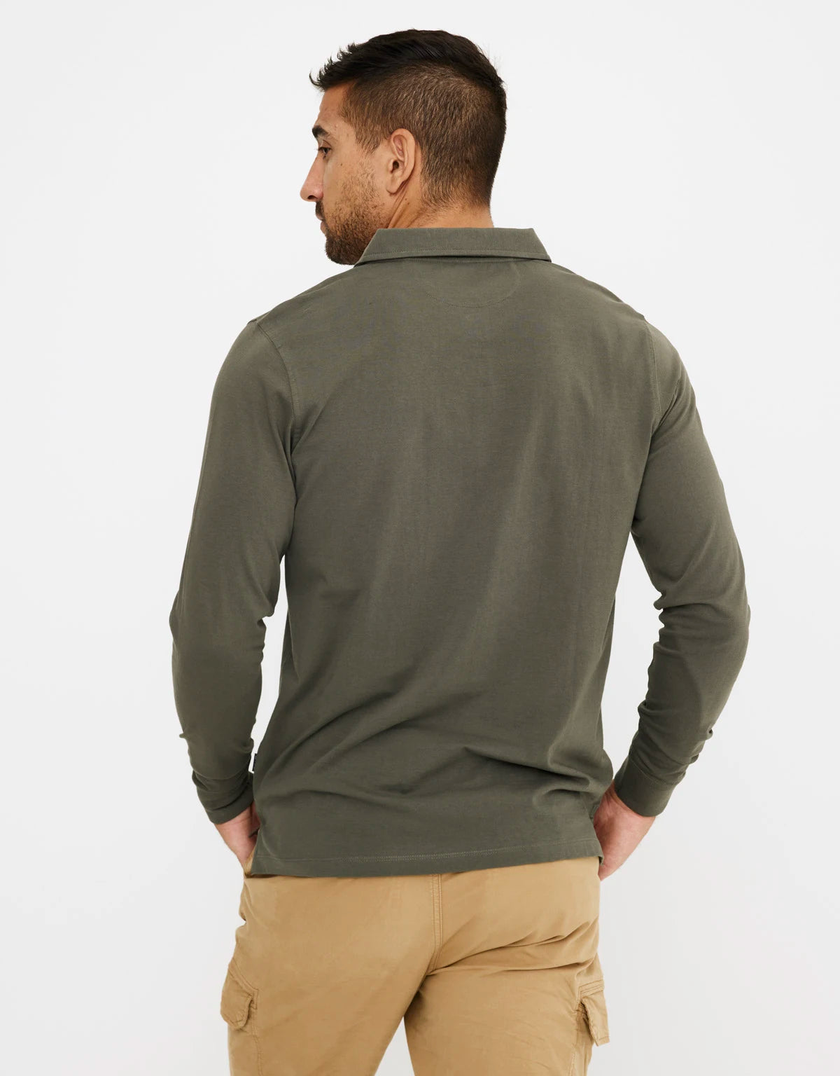 Polo Manga Larga Caqui - Pals 2