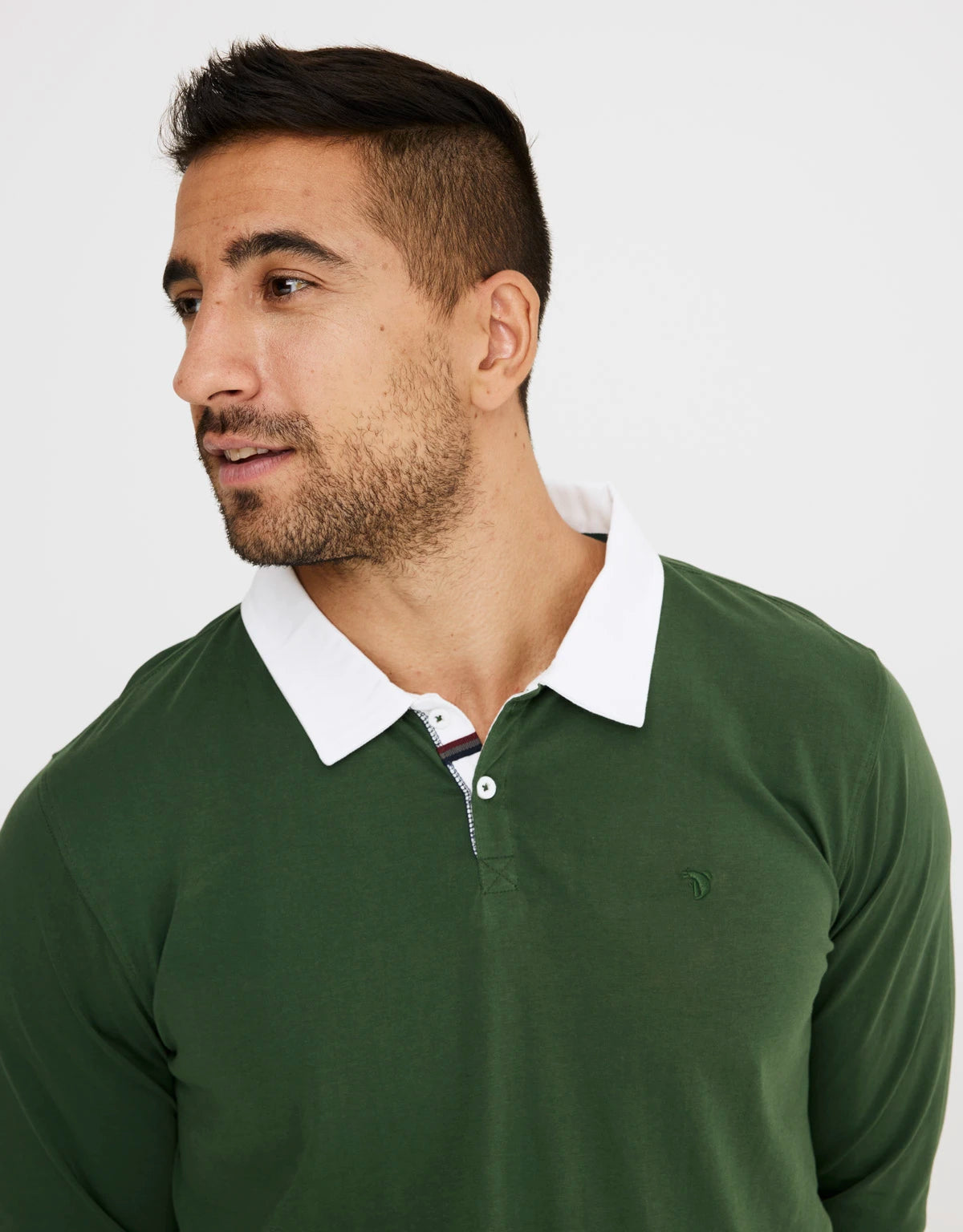 Polo Manga Larga Verde - Dente