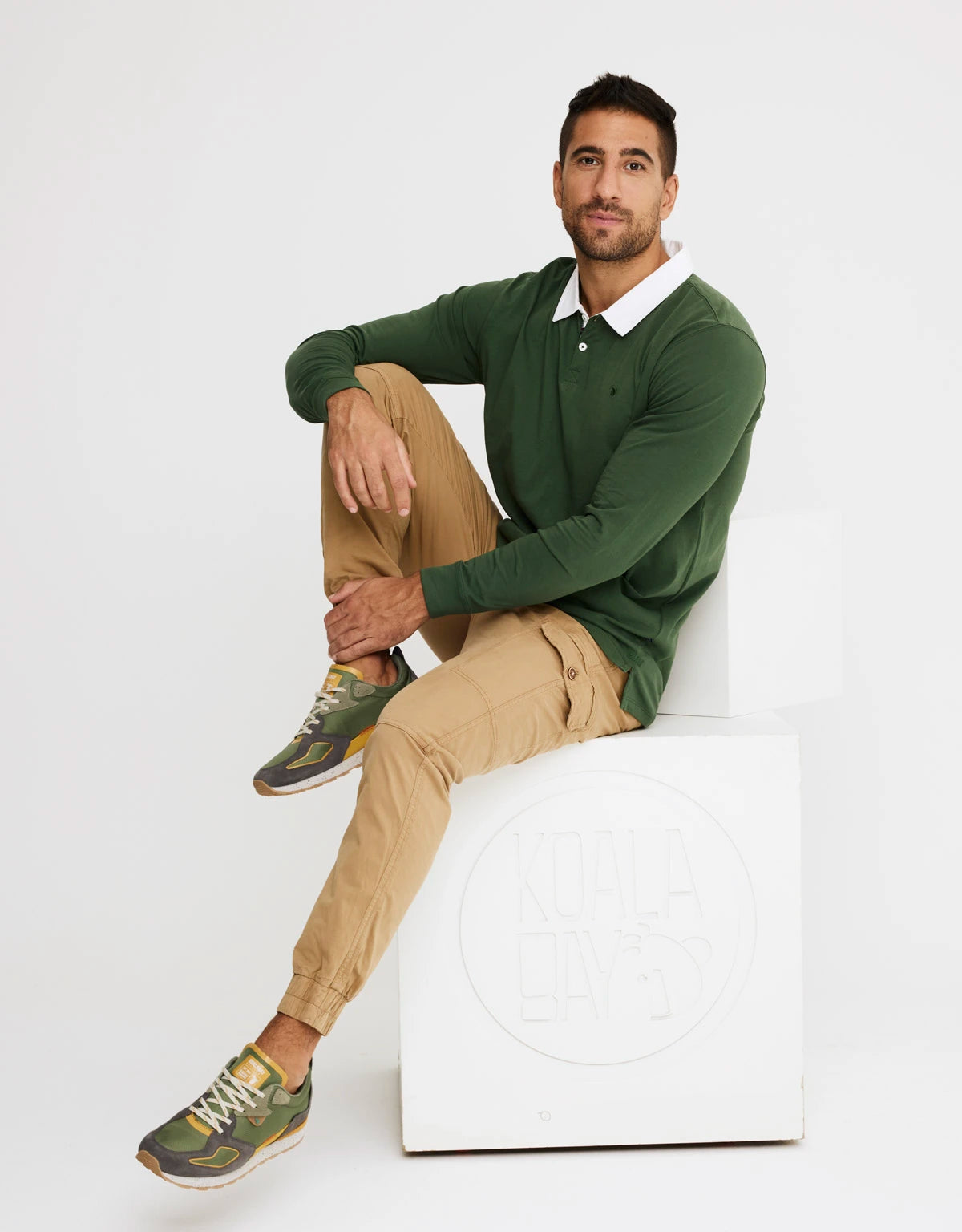 Polo Manga Larga Verde - Dente