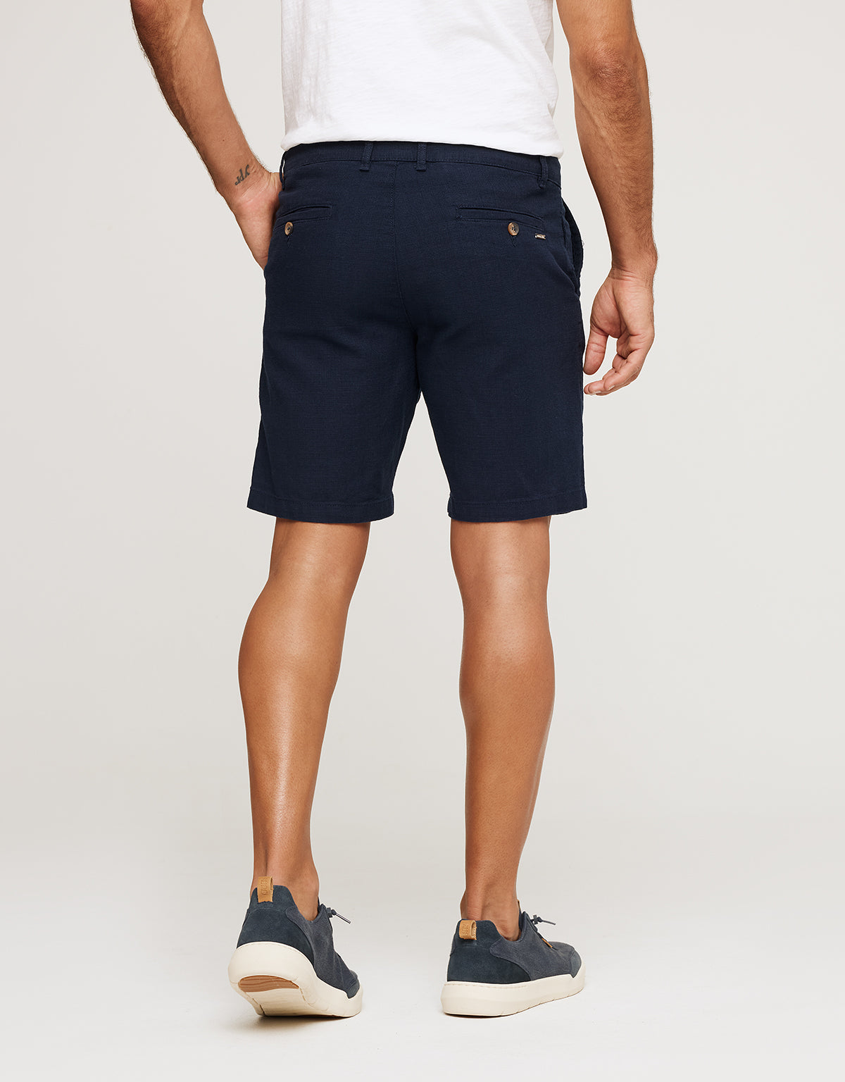 Bermuda Algodón Azul Marino - Nafio