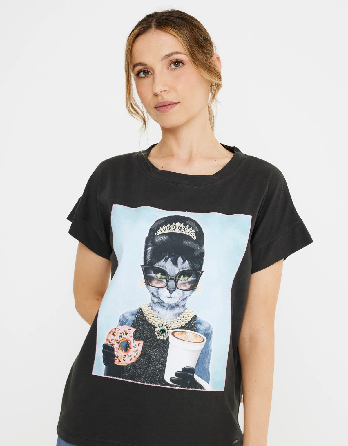 Camiseta Manga Corta Algodón Antracita - Gaudrey 4