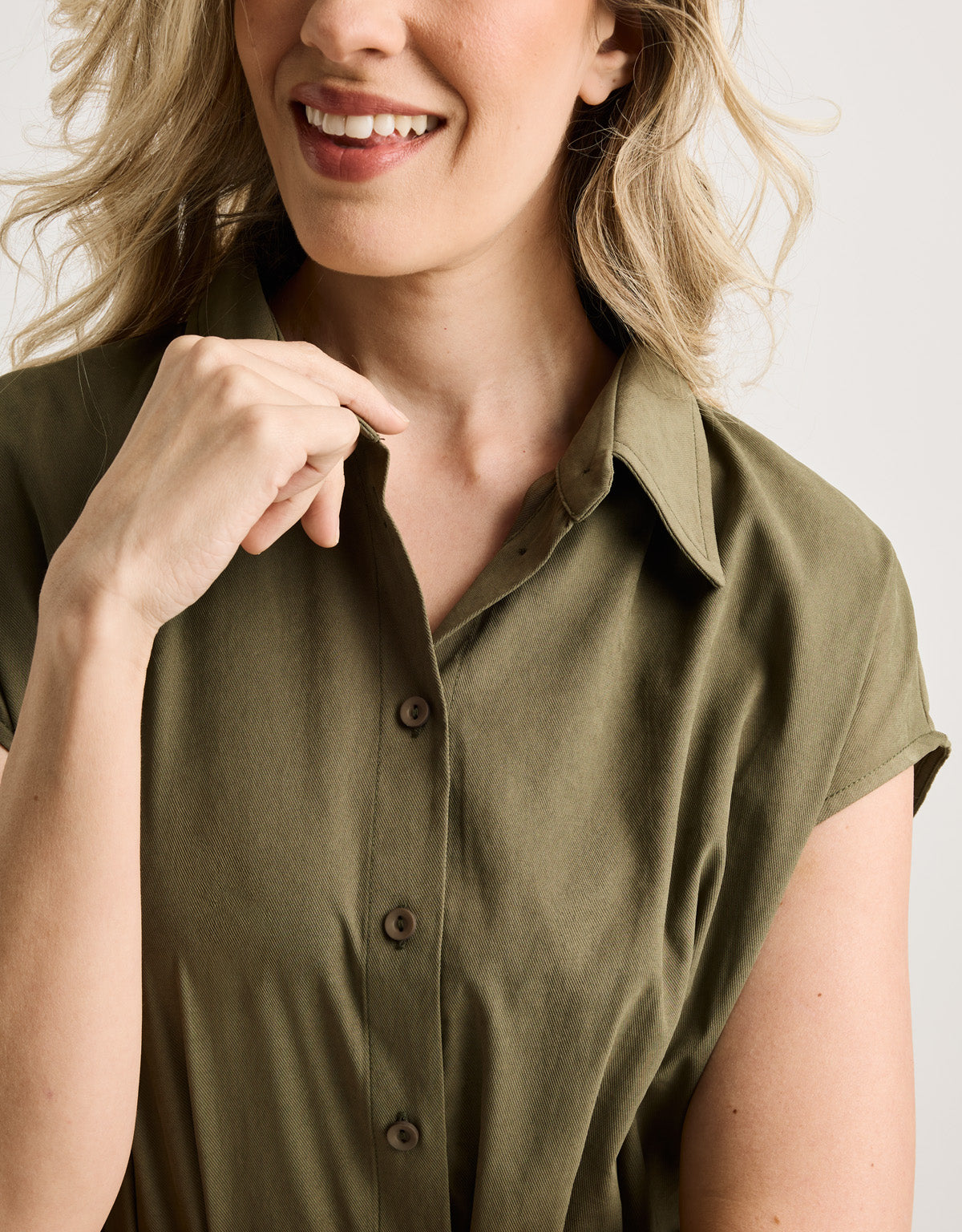 Vestido Midi Caqui - Veronique