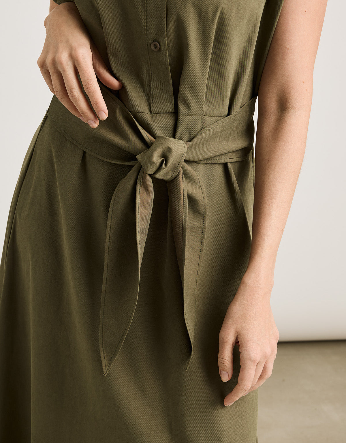 Vestido Midi Caqui - Veronique