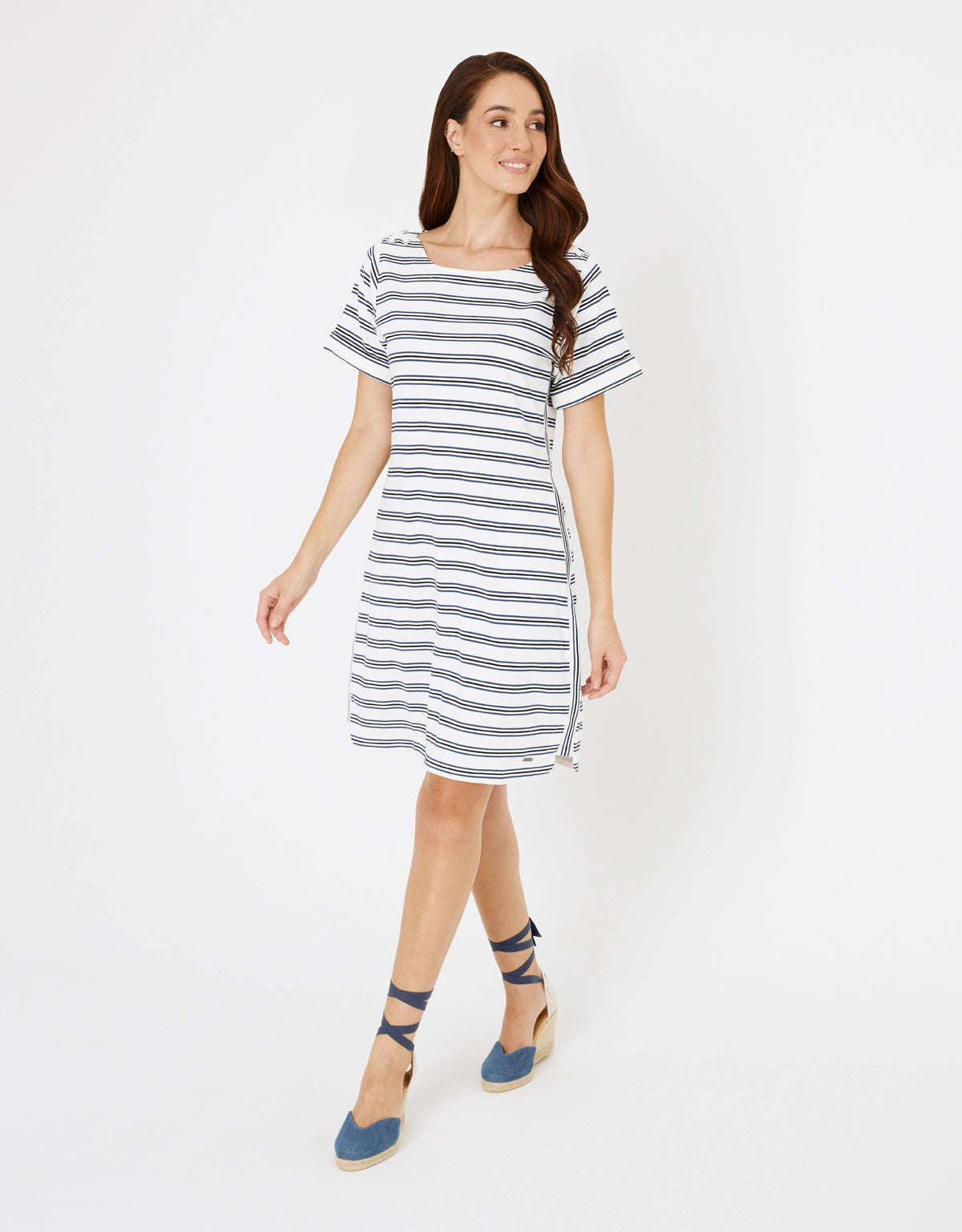 Vestido Corto Rayas - Marini