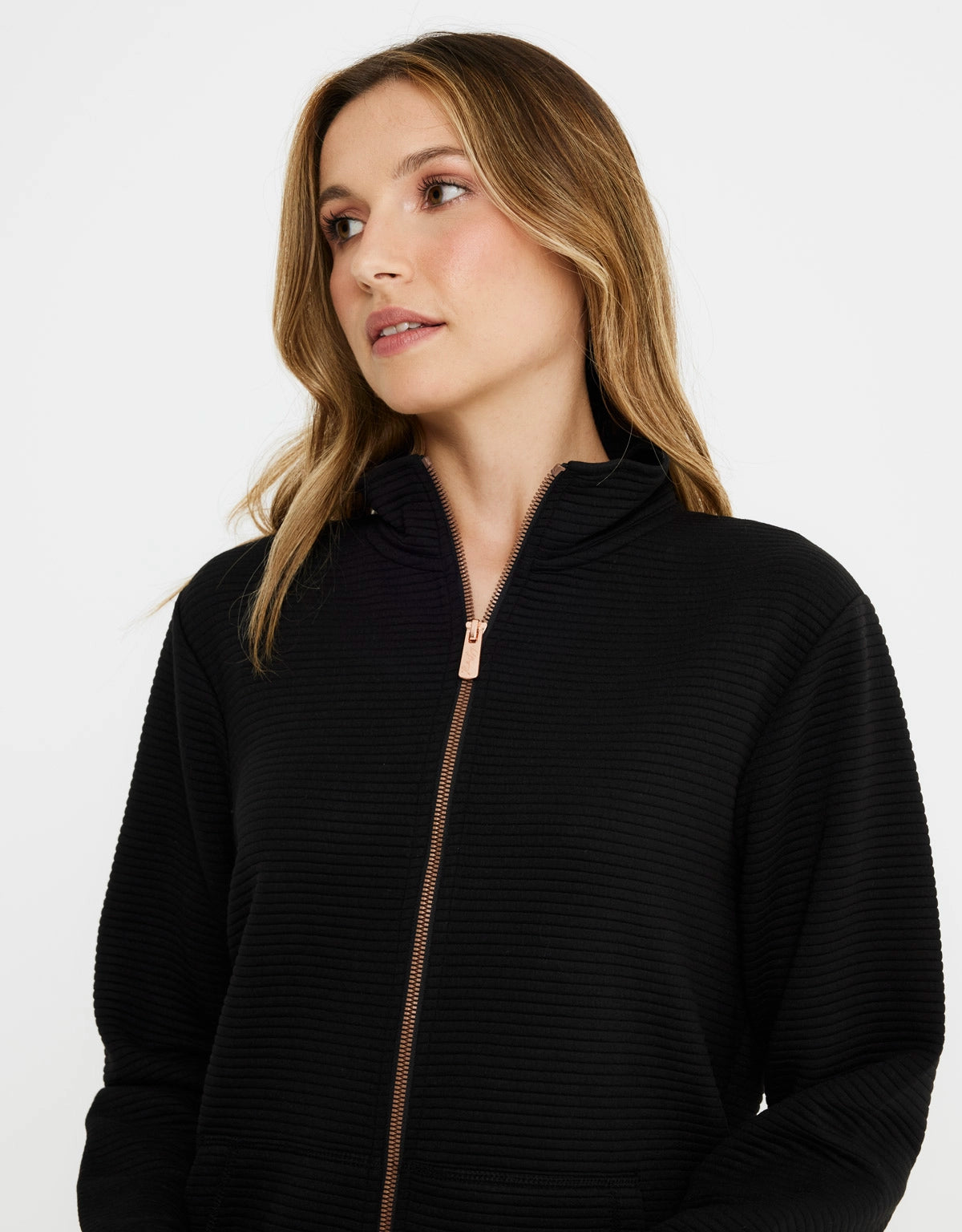 Chaqueta Cremallera Negro - Tigia