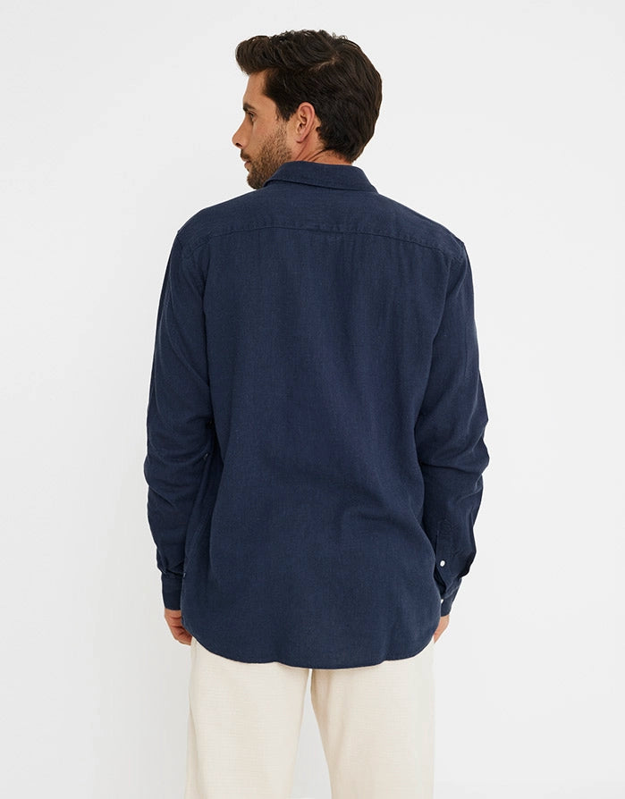 Long Sleeve Linen Shirt - Norwich