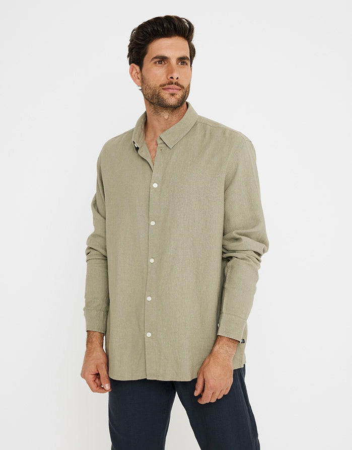 Long Sleeve Linen Shirt - Norwich