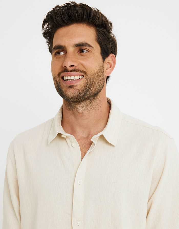 Long Sleeve Linen Shirt - Norwich