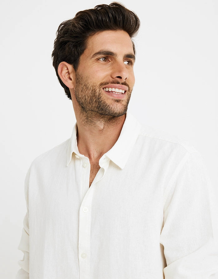 Long Sleeve Linen Shirt - Norwich