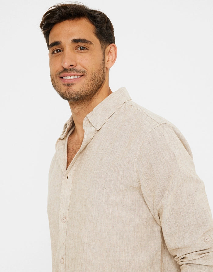 Camisa Manga Larga Beige - Caprera