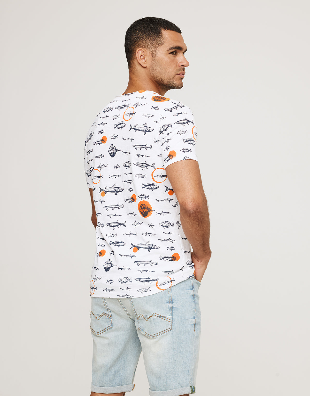Camiseta Manga Corta Peces - Pakumani