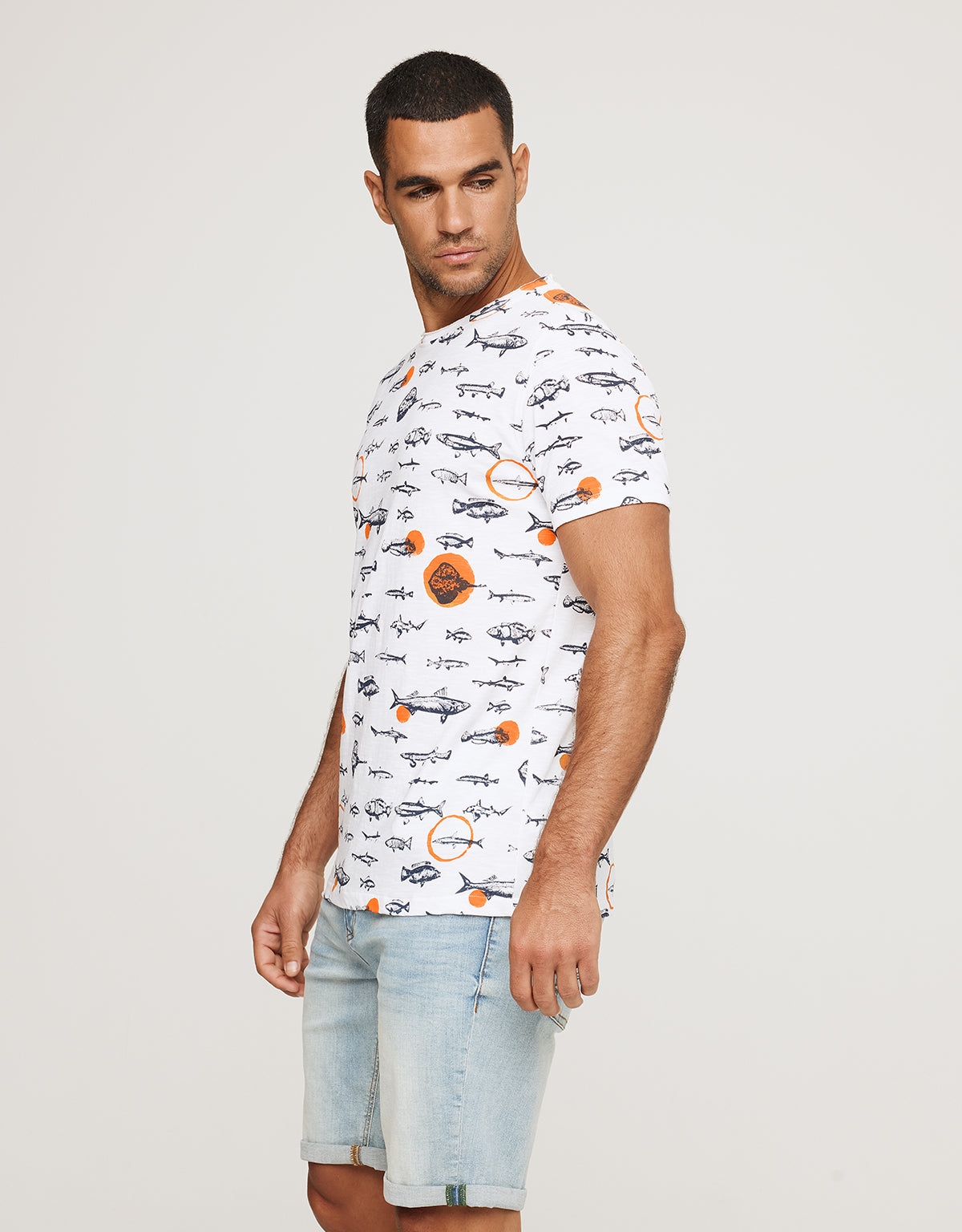 Camiseta Manga Corta Peces - Pakumani