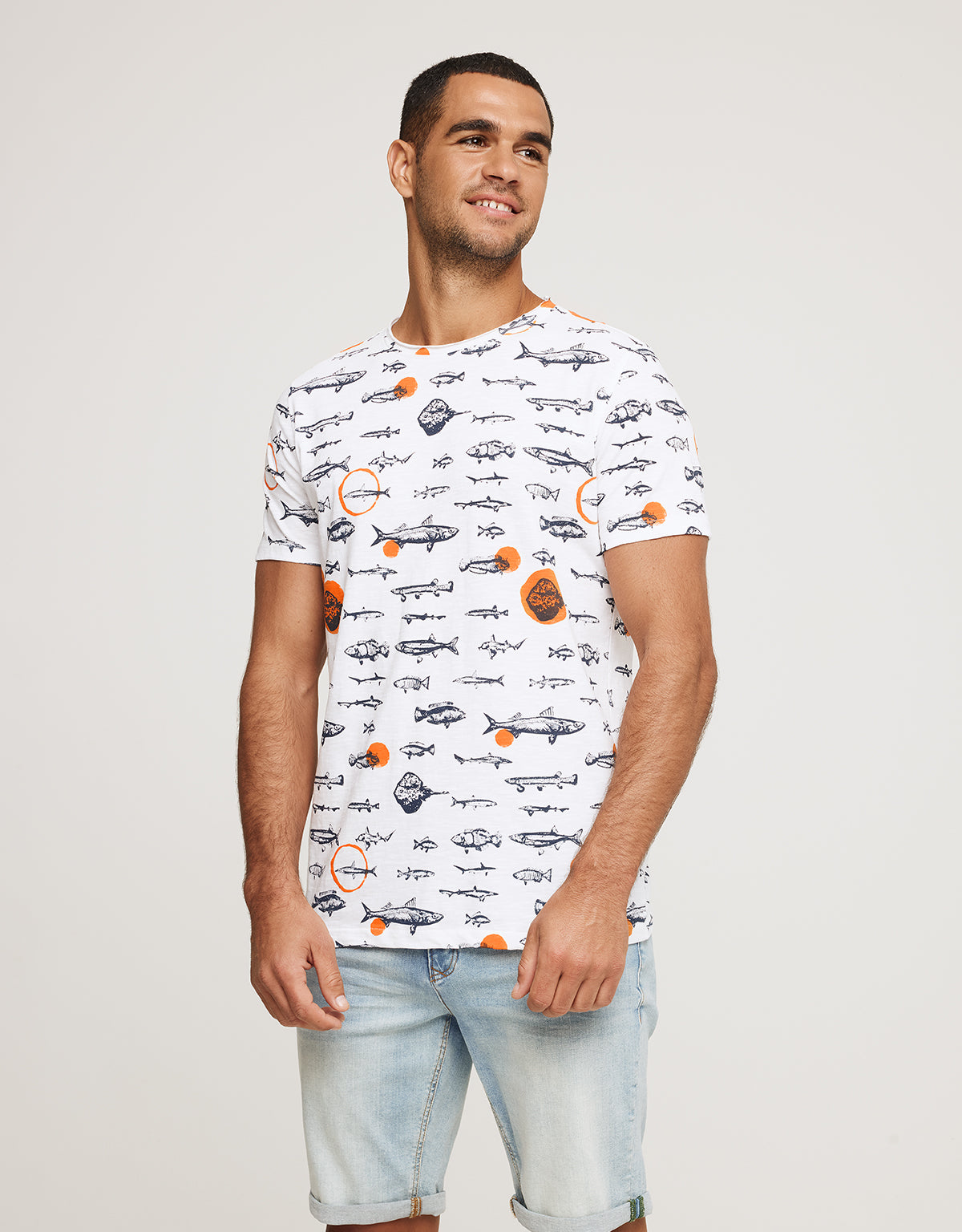 Camiseta Manga Corta Peces - Pakumani