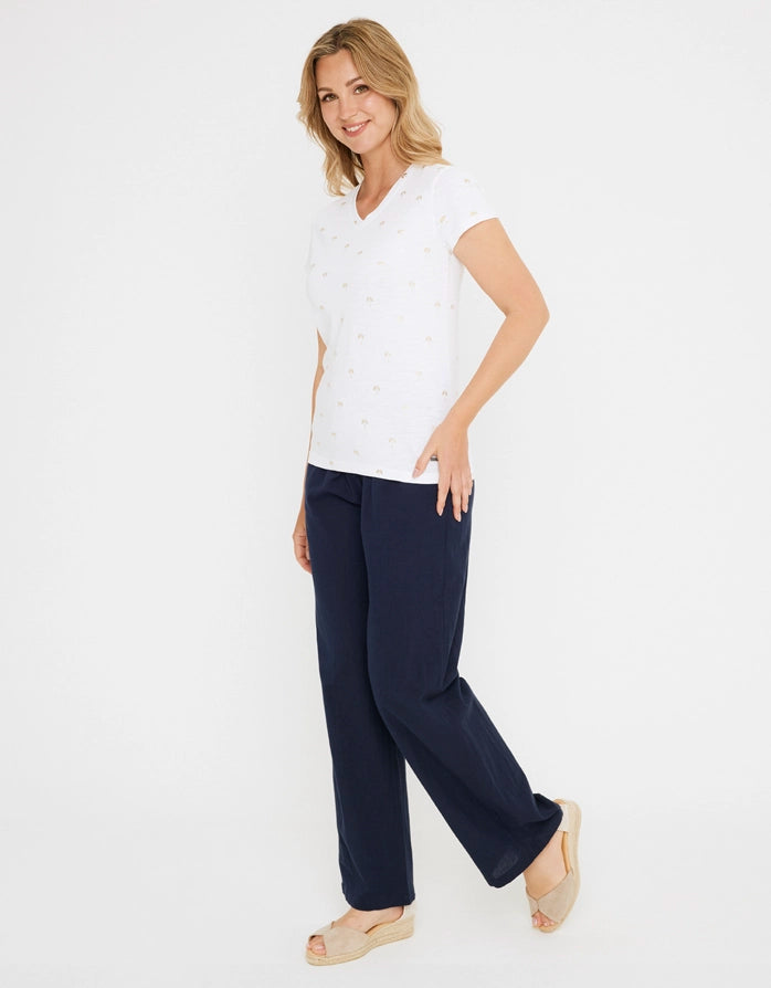 Camiseta Manga Corta Blanco - Ismalia 5