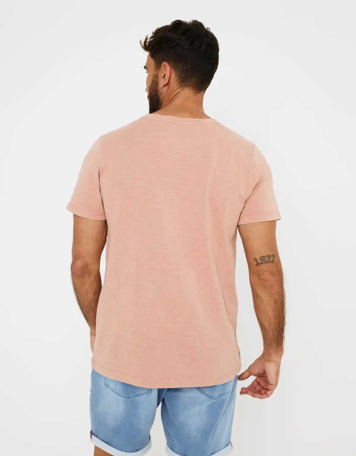 Camiseta Manga Corta Algodón Rosa - Bodhi 2