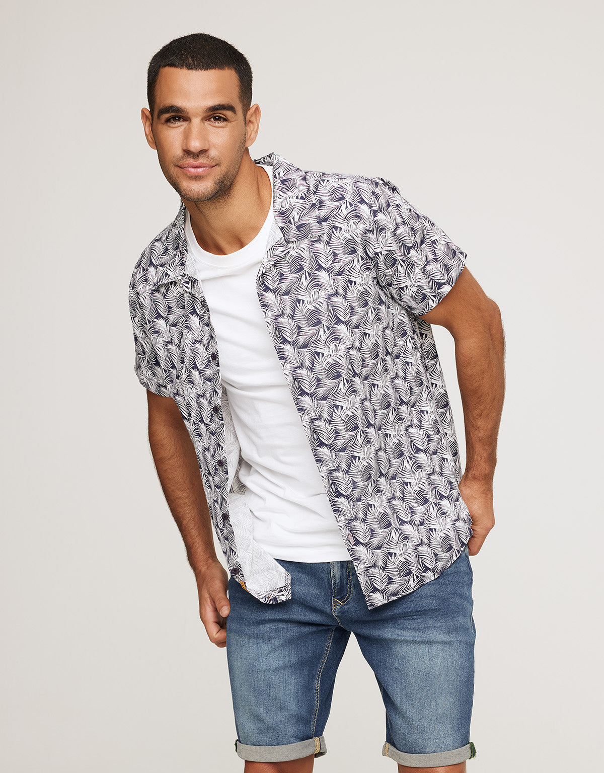 Camisa Manga Corta Azul Marino - Yarrow