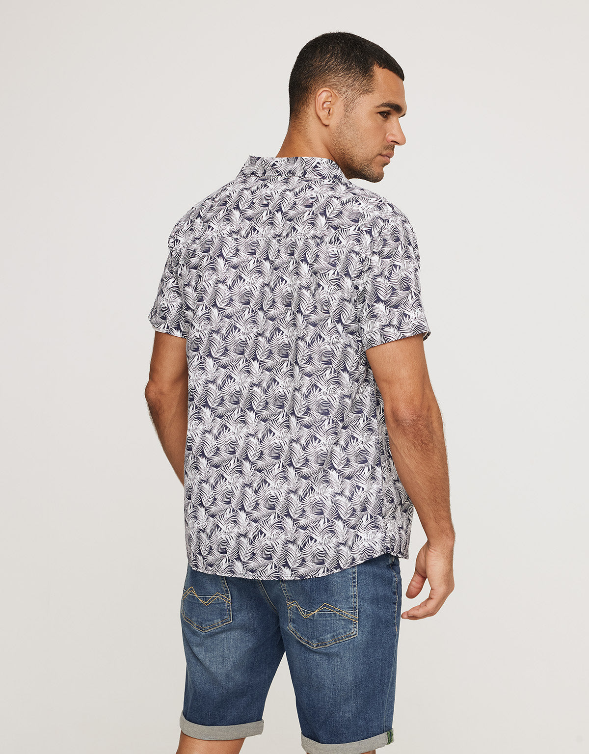 Camisa Manga Corta Azul Marino - Yarrow